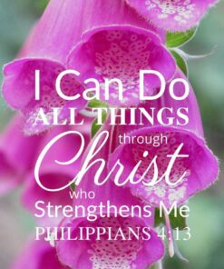 Christian Wallpaper – Pink Bells Philippians 4:13