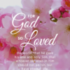 Christian Wallpaper - Pink Bloom John 3:16