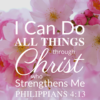 Christian Wallpaper - Pink Bloom Philippians 4:13