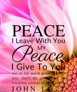 Christian Wallpaper – Pink Daisy John 14:27