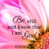 Christian Wallpaper – Pink Daisy Psalm 46:10