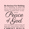Christian Wallpaper – Pink Philippians 4:6-7