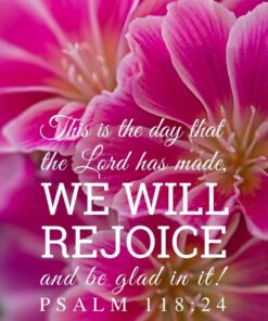 Christian Wallpaper – Pink Stripe Psalm 118:24