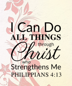 Christian Wallpaper – Pink Swan Philippians 4:13