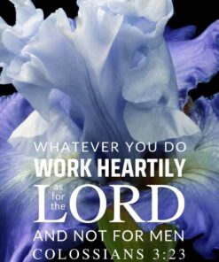 Christian Wallpaper - Principe Iris Colossians 3:23