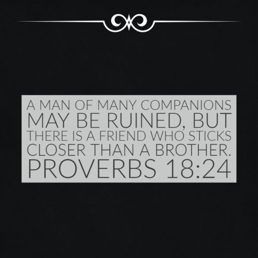 Proverbs 18:24 - A Friend Closer Than A Brother - Bible Verses To Go
