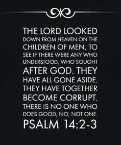 Psalm 14:2-3 - There is No One Who Does Good - Bible Verses To Go