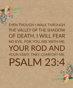 Psalm 23:4 - I Will Fear No Evil - Bible Verses To Go