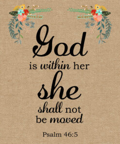 Psalm 46:5 - God is Within Her - Bible Verses To Go