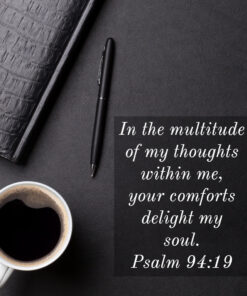 Psalm 94:19 - Your Comforts Delight My Soul - Bible Verses To Go