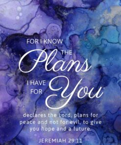 Christian Wallpaper - Purple Jeremiah 29:11