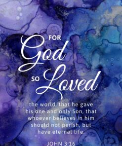 Christian Wallpaper - Purple John 3:16