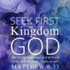 Christian Wallpaper – Purple Matthew 6:33