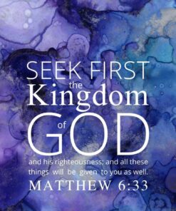 Christian Wallpaper – Purple Matthew 6:33