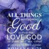 Christian Wallpaper – Purple Romans 8:28
