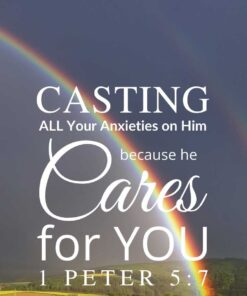 Christian Wallpaper – Rainbow 1 Peter 5:7