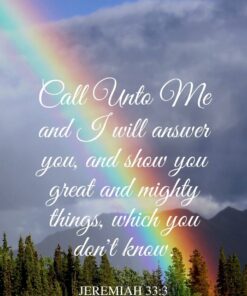 Christian Wallpaper - Rainbow Wonder Jeremiah 33:3