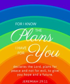  Christian Wallpaper – Rainbow Jeremiah 29:11