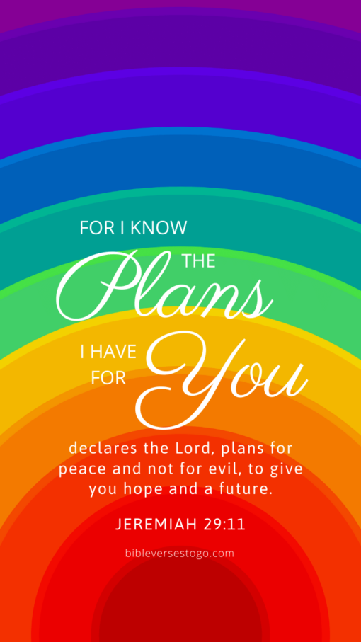 Christian Wallpaper – Rainbow Jeremiah 29:11