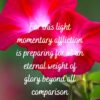 Christian Wallpaper - Red Glory 2 Corinthians 4:17