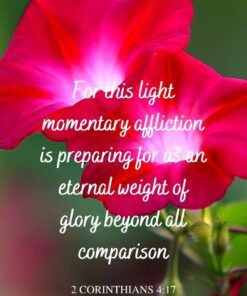 Christian Wallpaper - Red Glory 2 Corinthians 4:17