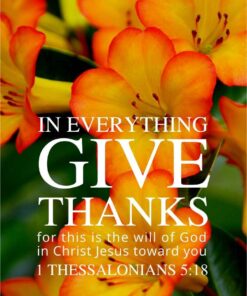 Christian Wallpaper - Rhododen 1 Thessalonians 5:18
