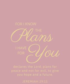 Christian Wallpaper – Rose Gold Jeremiah 29:11