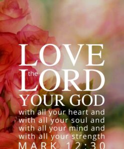 Christian Wallpaper - Roses Mark 12:30