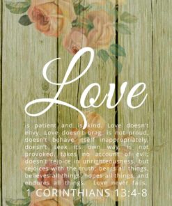 Christian Wallpaper - 1 Corinthians 13:4-8
