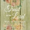 Christian Wallpaper – Floral Wood Proverbs 3:5-6