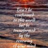 Christian Wallpaper - Sea Sunset Romans 12:2
