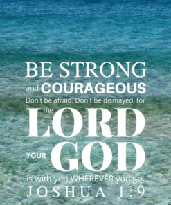 Christian Wallpaper – Sea Joshua 1:9