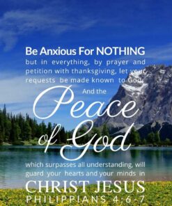 Christian Wallpaper - Serenity Lake Philippians 4:6-7