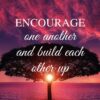 Christian Wallpaper - Silhouette 1 Thessalonians 5:11