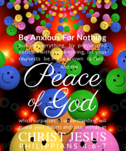 Christian Wallpaper – Smiley Philippians 4:6-7