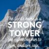Christian Wallpaper - Snow Caps Proverbs 18:10