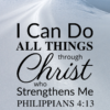 Christian Wallpaper – Snow Trail Philippians 4:13