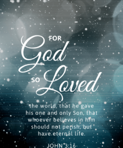 Christian Wallpaper - Snowfall John 3:16