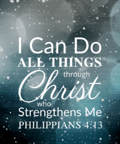 Christian Wallpaper - Snowfall Philippians 4:13