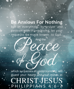 Christian Wallpaper – Snowfall Philippians 4:6-7