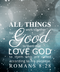 Christian Wallpaper – Snowfall Romans 8:28