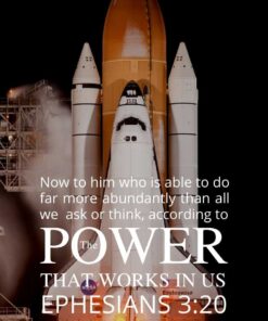 Christian Wallpaper - Space Shuttle Ephesians 3:20
