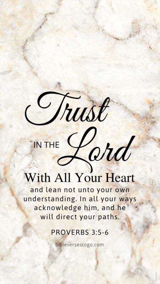 Christian Wallpaper – Spec Marble Proverbs 3:5-6
