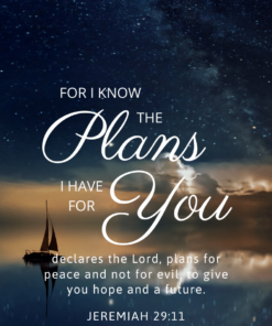Christian Wallpaper - Starlit Boat Jeremiah 29:11