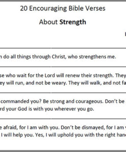 Bible Verses About Strength