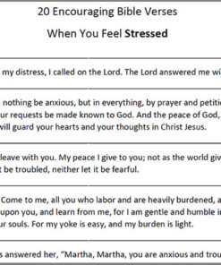 Bible Verses for Stress