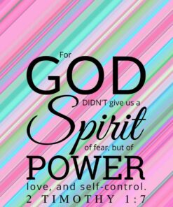 Christian Wallpaper – Stripes 2 Timothy 1:7