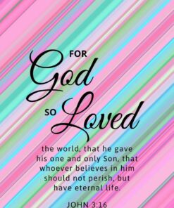 Christian Wallpaper – Stripes John 3:16