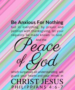 Christian Wallpaper – Stripes Philippians 4:6-7