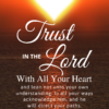 Christian Wallpaper – Sun Heart Proverbs 3:5-6